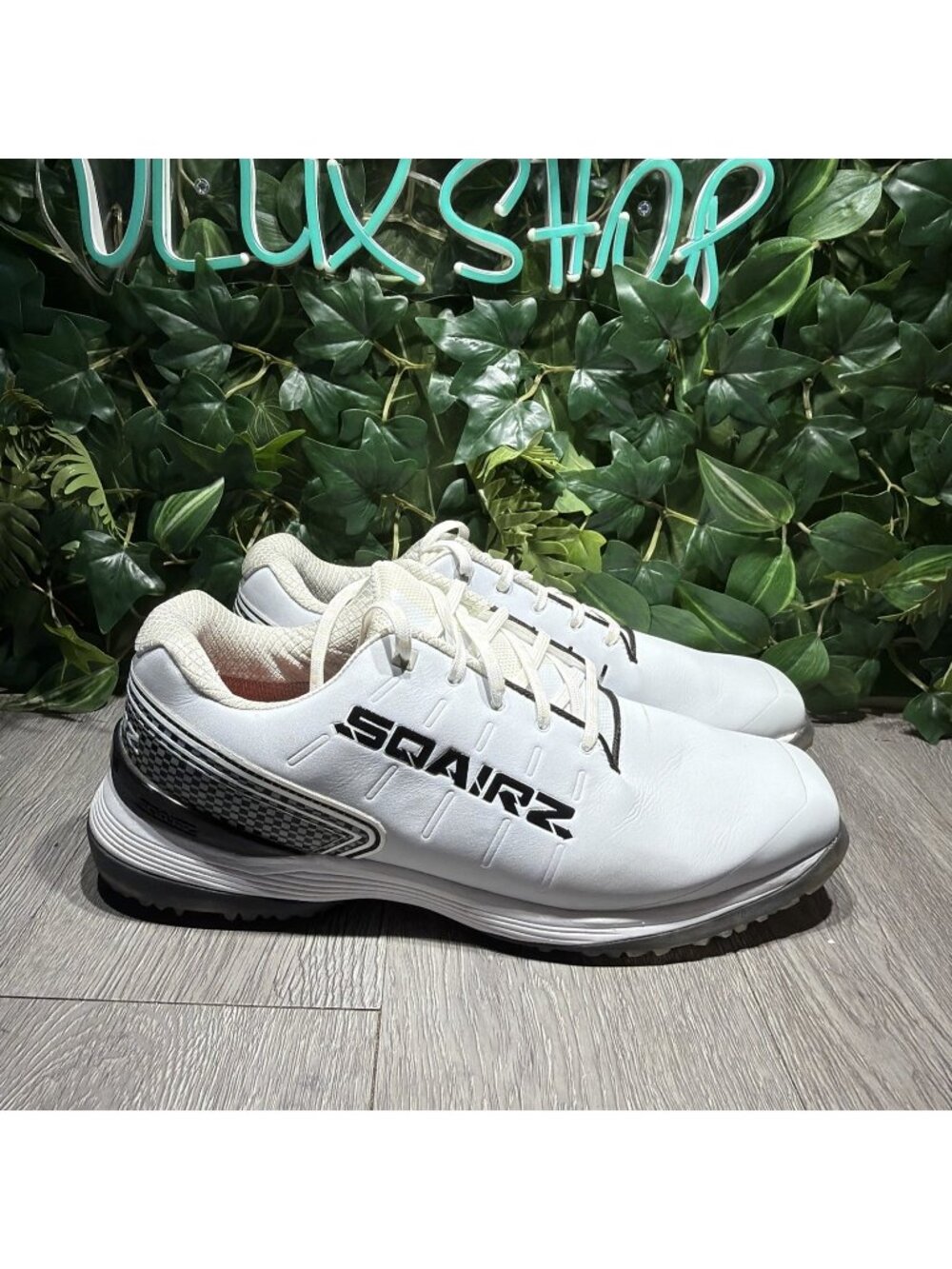 SQAIRZ Speed Bold Men's 14 White Waterproof PiViX Softspikes Golf Shoes